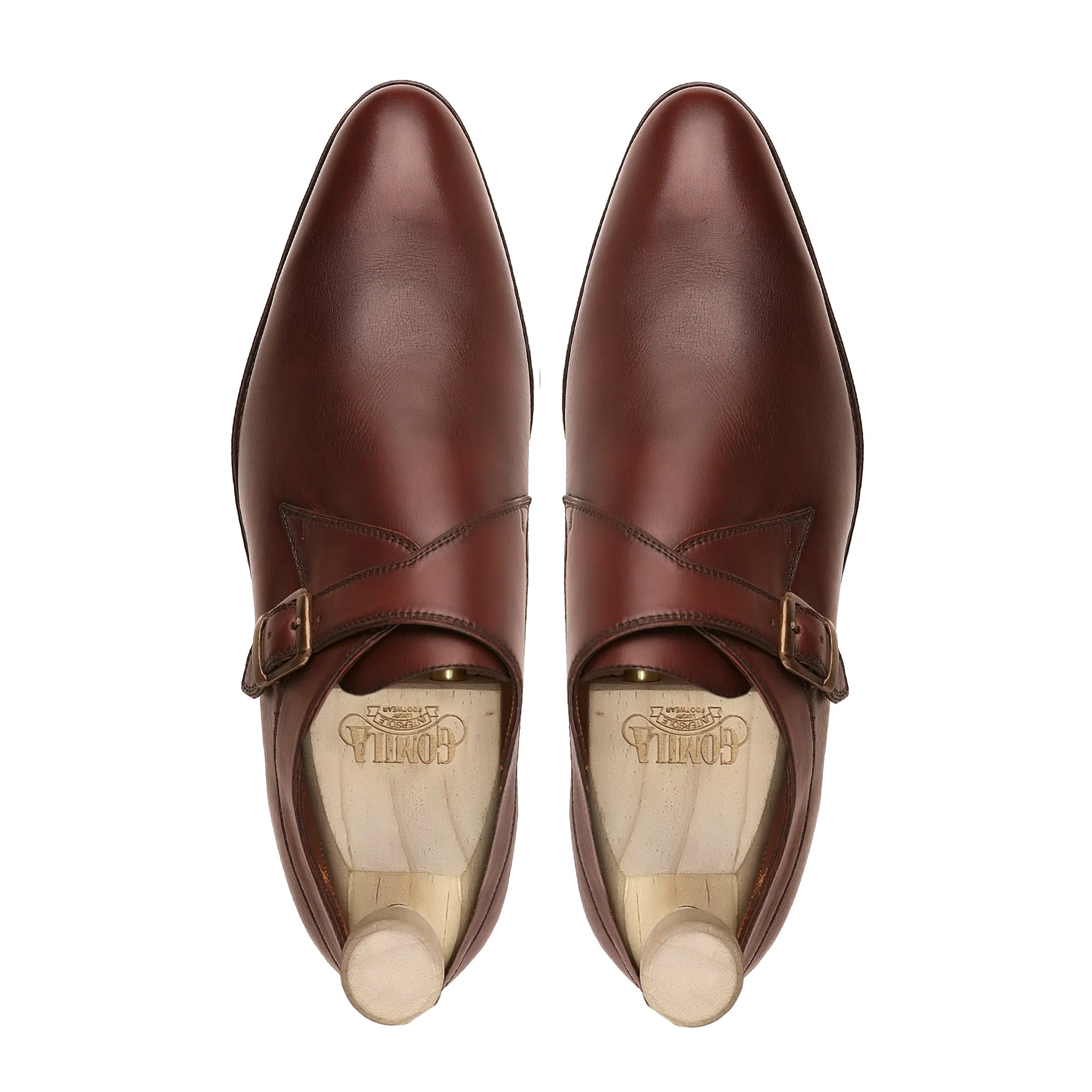 Trena - Men's Oxblood Calf Leather Single Monkstrap